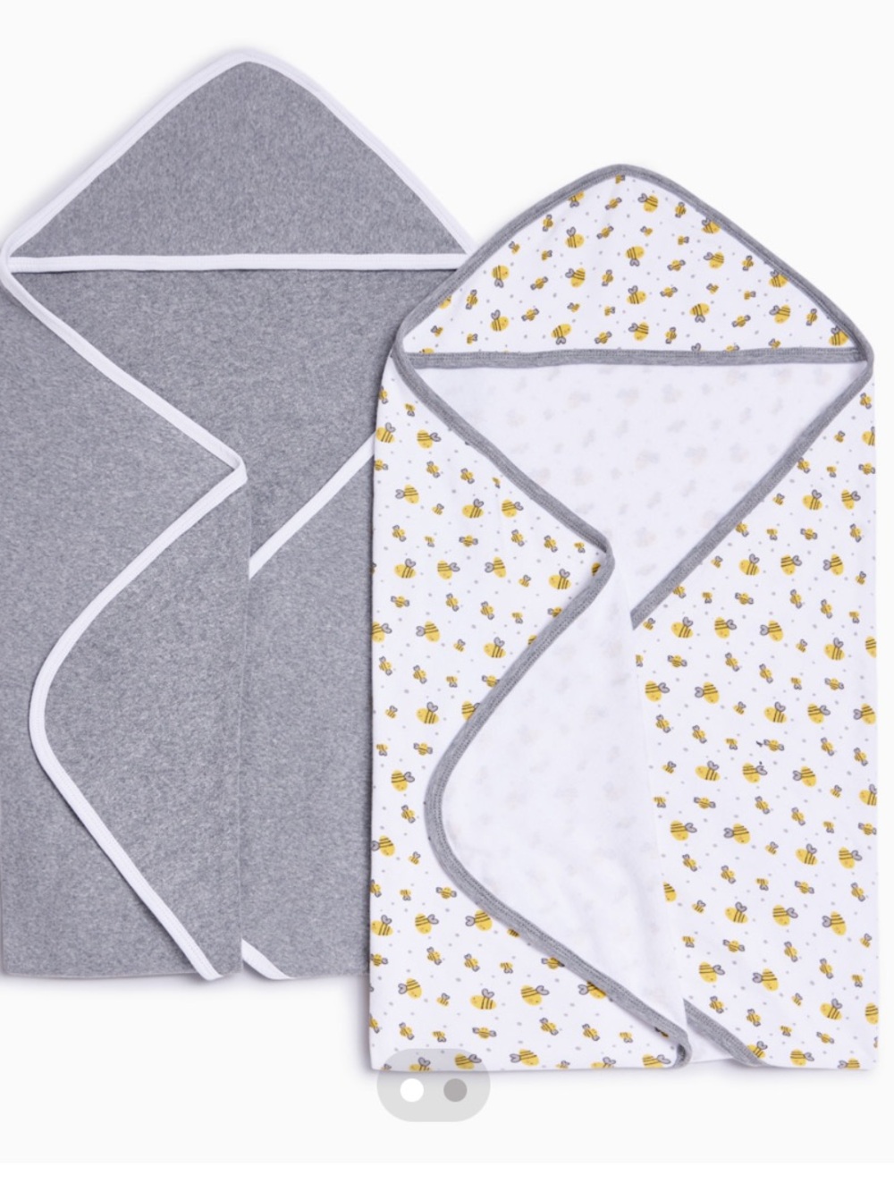 [NWT] Organic Baby Towels with Yellow Bee Print